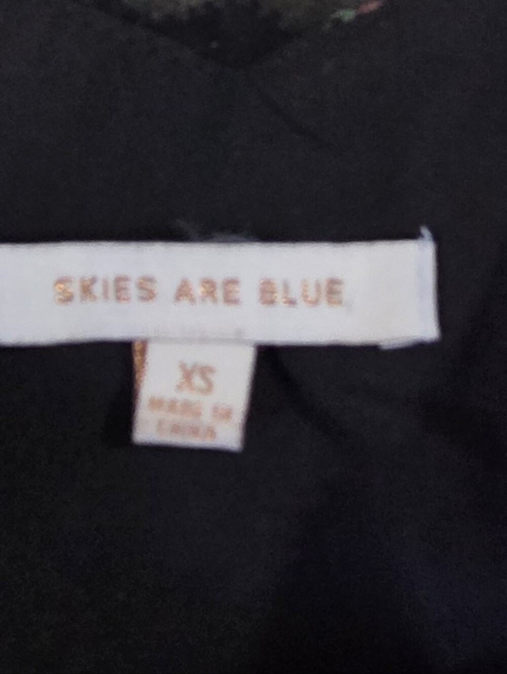 Y2K Skies Are Blue Black Multicolor Sequin V-Neck Cami Tank Fun Festive - Picture 7 of 7